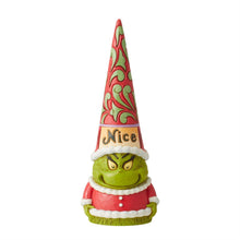 Load image into Gallery viewer, NEW - Naughty/Nice Grinch Gnome
