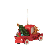 Load image into Gallery viewer, NEW - Grinch in Red Truck Ornament
