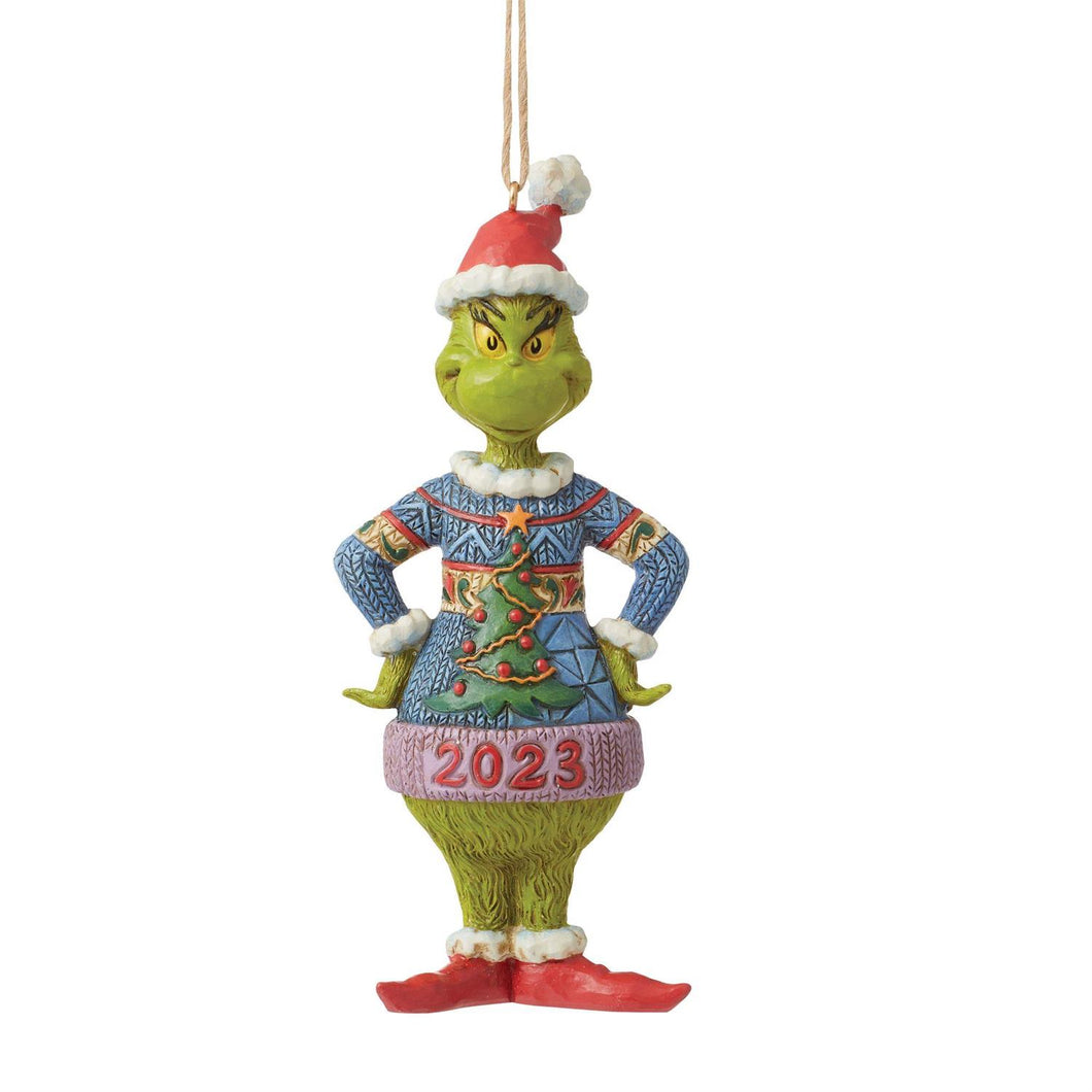 NEW - Dated 2023 Grinch Ornament
