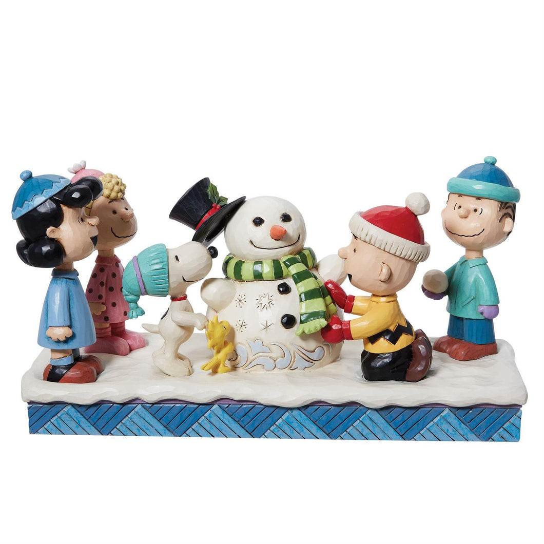 NEW- Peanuts Gang Building Snowman - PRE-ORDER NOW