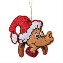 Load image into Gallery viewer, NEW - PRE-ORDER NOW!  Felt Max in Santa Hat Ornament
