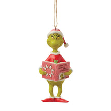 Load image into Gallery viewer, NEW - PRE-ORDER NOW! Grinch with Book Ornament
