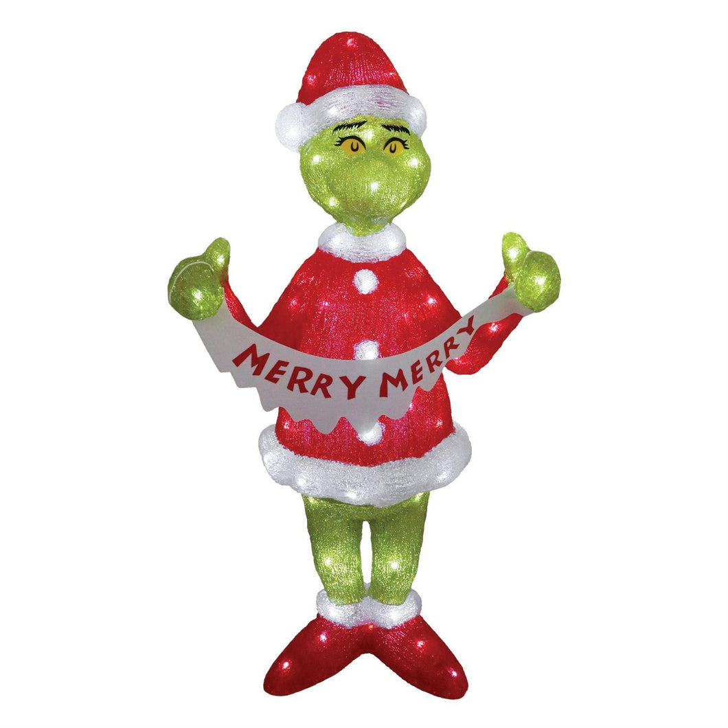 NEW - PRE-ORDER NOW! Grinch 35 Acrylic Lit Statue