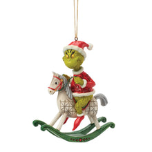 Load image into Gallery viewer, NEW - PRE-ORDER NOW Grinch on Rocking Horse Orn
