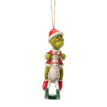 Load image into Gallery viewer, NEW - PRE-ORDER NOW Grinch on Rocking Horse Orn
