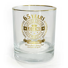 Load image into Gallery viewer, 65 Years 8 oz Rocks Glass
