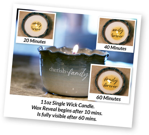 Cherish Family - 11 oz - 100% Soy Wax Reveal Candle