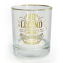 Load image into Gallery viewer, 40 Years 8 oz Rocks Glass
