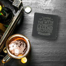 Load image into Gallery viewer, Uncle 4&quot; Slate Coaster

