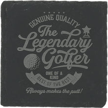 Load image into Gallery viewer, Golf 4&quot; Slate Coaster
