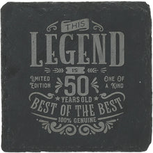 Load image into Gallery viewer, 50 Years 4&quot; Slate Coaster
