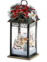Load image into Gallery viewer, “Joy” Thomas Kinkade Illuminated Holiday Centrepiece Collection

