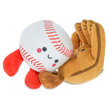 Load image into Gallery viewer, Better Together Baseball and Glove Magnetic Plush Pair, 5" H
