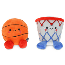 Load image into Gallery viewer, Better Together Basketball and Hoop Magnetic Plush Pair, 6" H
