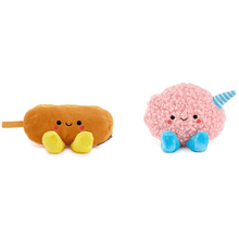 Load image into Gallery viewer, Better Together Corn Dog and Cotton Candy Magnetic Plush Pair, 3"
