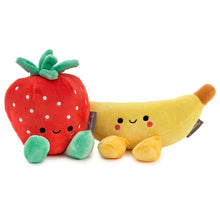 Load image into Gallery viewer, Better Together Strawberry and Banana Magnetic Plush Pair, 5.5&quot;
