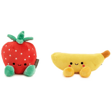 Load image into Gallery viewer, Better Together Strawberry and Banana Magnetic Plush Pair, 5.5&quot;
