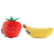 Load image into Gallery viewer, Better Together Strawberry and Banana Magnetic Plush Pair, 5.5&quot;
