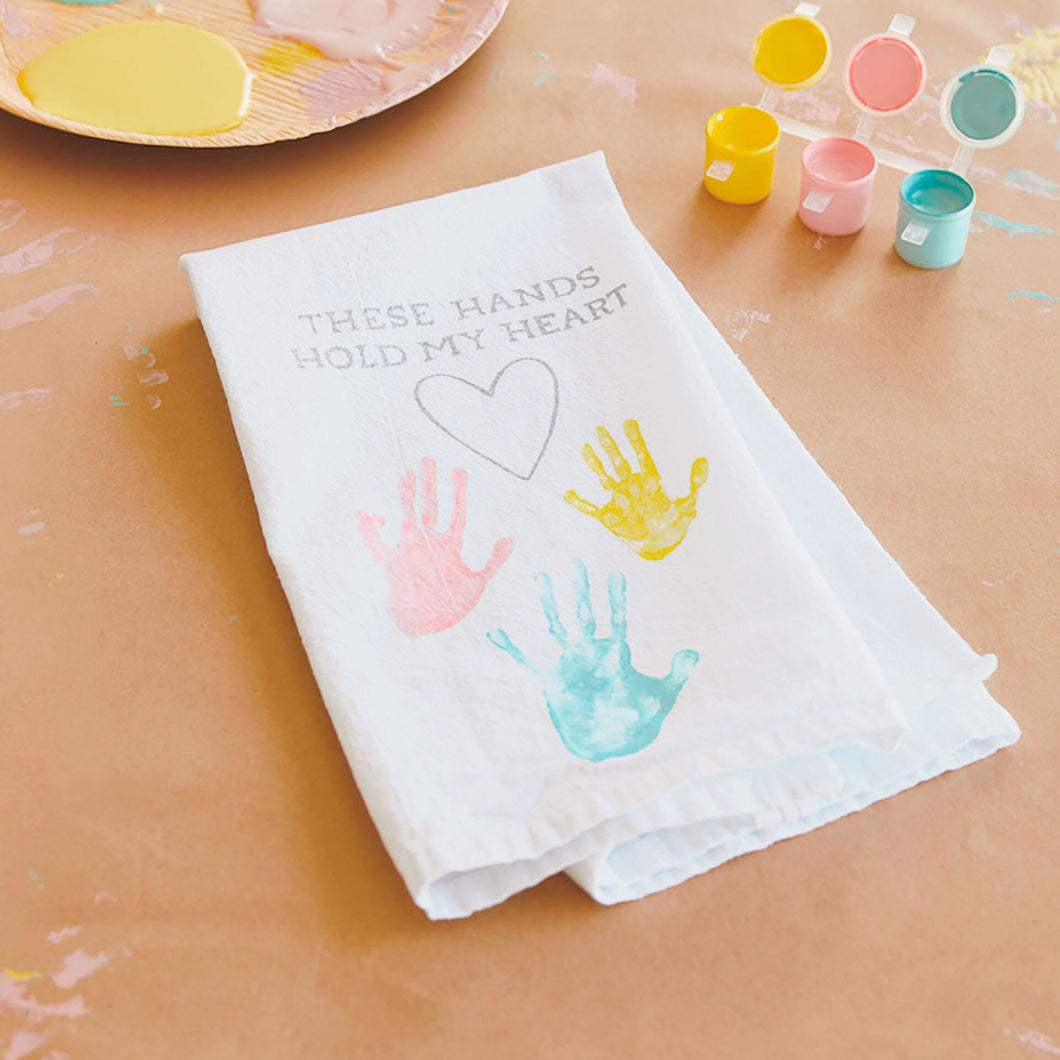Bless This Mess Tea Towel Handprint Kit  SAVE $5.00