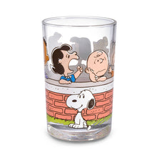 Load image into Gallery viewer, Peanuts® Gang at Brick Wall Collectible Drinking Glass, 13.5 oz.
