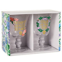 Load image into Gallery viewer, NEW- Bridgerton Floral-Patterned Glass Goblets
