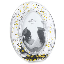 Load image into Gallery viewer, Clear Oval With Confetti Graduation Picture Frame  4x6
