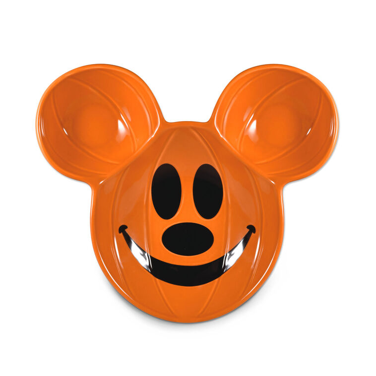Disney Mickey Mouse Jack-o'-Lantern Chip and Dip Bowl