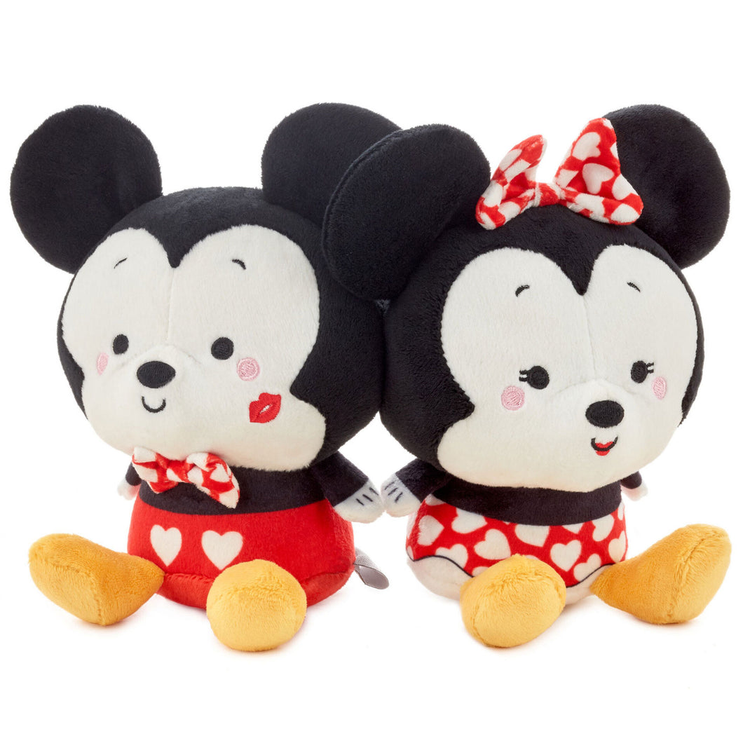 Better Together Disney Mickey and Minnie Valentine's Day Magnetic Plush Pair,