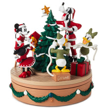 Load image into Gallery viewer, Disney Mickey Mouse and Friends Christmas Musical Figurine With Light and Motion
