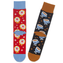 Load image into Gallery viewer, Better Together Donut and Coffee Funny Crew Socks
