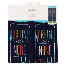Load image into Gallery viewer, Working None to Five Retirement Novelty Crew Socks
