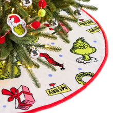 Load image into Gallery viewer, Dr. Seuss&#39;s How the Grinch Stole Christmas!™ Fabric Hallmark Tree Skirt,

