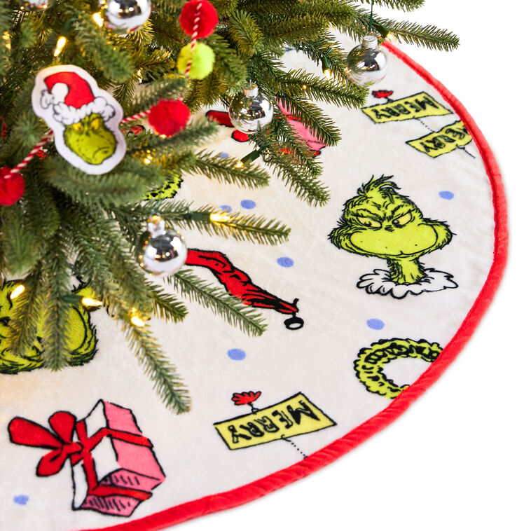 Dr. Seuss's How the Grinch Stole Christmas!™ Fabric Hallmark Tree Skirt,