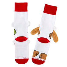 Load image into Gallery viewer, Dr. Seuss&#39;s How the Grinch Stole Christmas!™ Grinch and Max Novelty Socks
