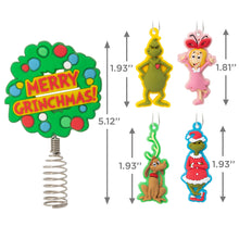 Load image into Gallery viewer, Mini Dr. Seuss&#39;s How the Grinch Stole Christmas!™ Hallmark Tree Topper and Ornaments, Set of 5
