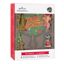 Load image into Gallery viewer, Mini Dr. Seuss&#39;s How the Grinch Stole Christmas!™ Hallmark Tree Topper and Ornaments, Set of 5
