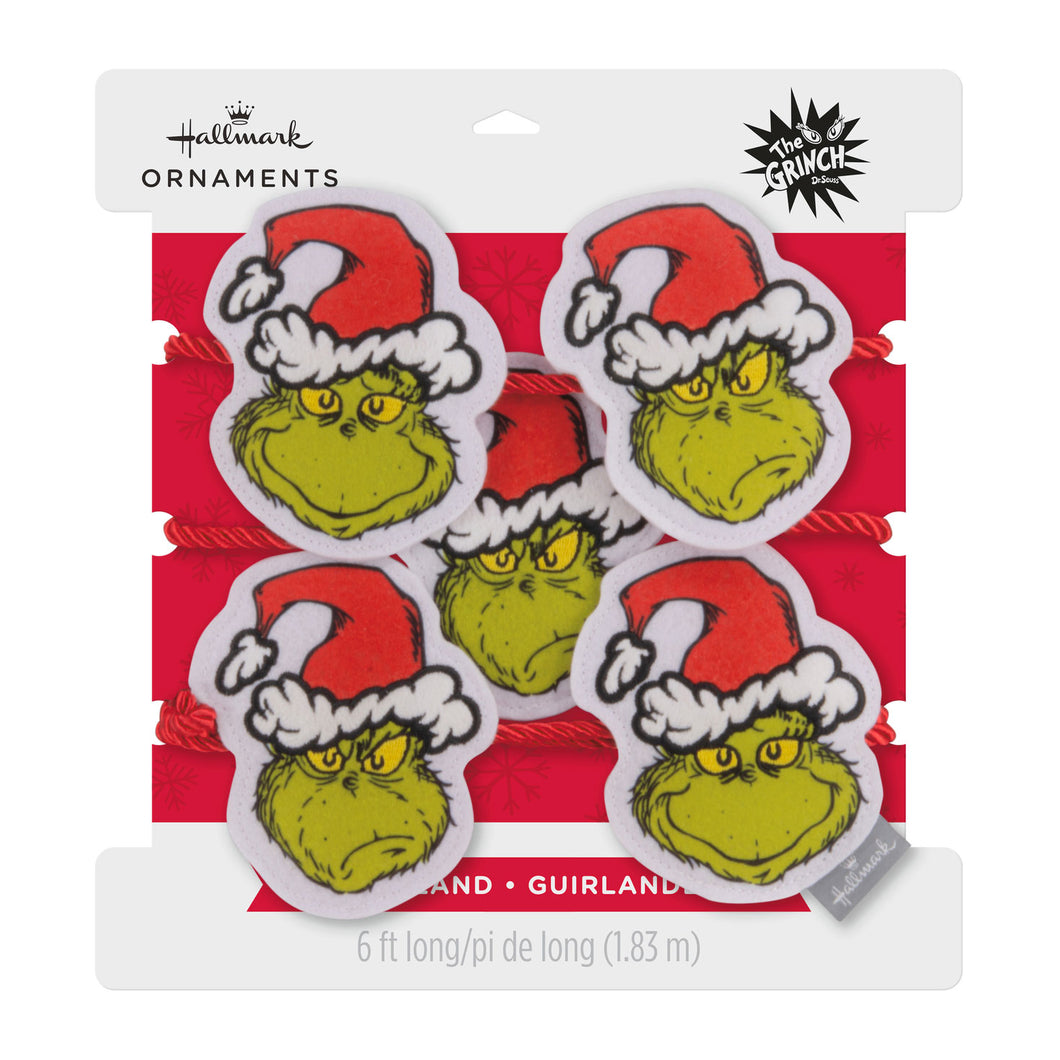 Dr. Seuss's How the Grinch Stole Christmas!™ Fabric Hallmark Garland, 72