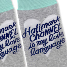 Load image into Gallery viewer, Hallmark Channel Is My Love Language Crew Socks
