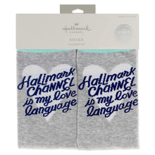 Load image into Gallery viewer, Hallmark Channel Is My Love Language Crew Socks
