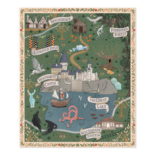 Load image into Gallery viewer, Harry Potter™ Map Throw Blanket, 50x60
