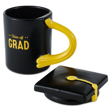 Load image into Gallery viewer, Hats Off Grad Sculpted Mug With Grad Cap Lid 15oz
