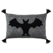 Load image into Gallery viewer, Disney The Haunted Mansion Glow-in-the-Dark Bat Pillow, 12x20
