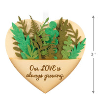 Load image into Gallery viewer, Growing In Love Metal &amp; Fabric Ornament
