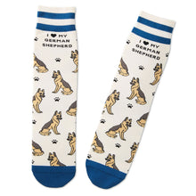 Load image into Gallery viewer, I Love My German Shepherd Novelty Socks
