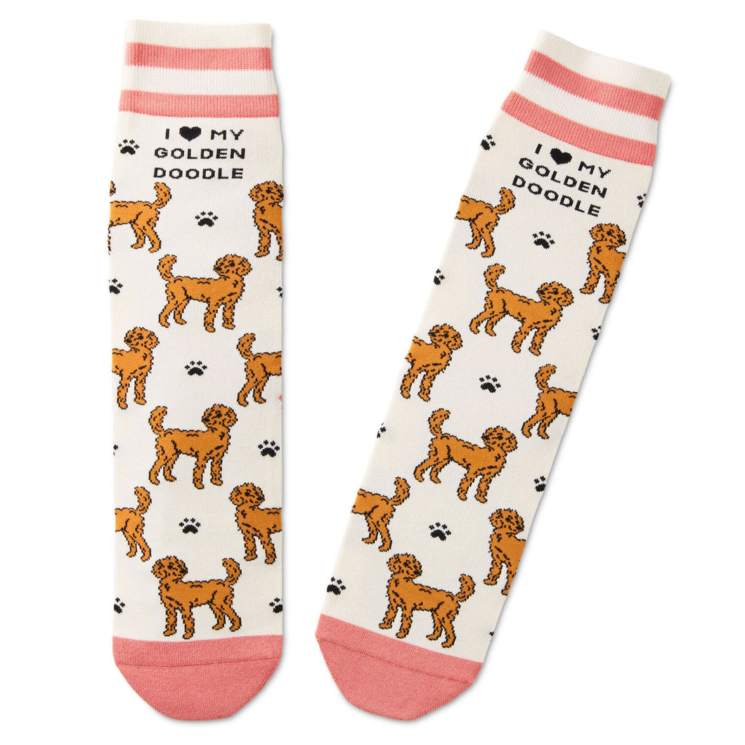 I Love My Yellow Lab Crew Socks