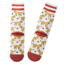 Load image into Gallery viewer, I Love My Orange Cat Crew Socks

