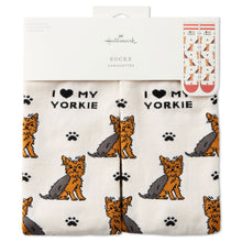 Load image into Gallery viewer, I Love My Yorkie Crew Socks
