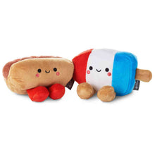 Load image into Gallery viewer, NEW- Better Together Hot Dog and Bomb Pop Magnetic Plush Pair, 3.5&quot;
