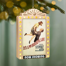 Load image into Gallery viewer, It's a Wonderful Life 80th Anniversary Now Showing Ornament With Light
