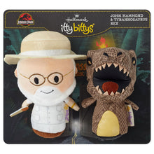 Load image into Gallery viewer, itty bittys® Jurassic Park John Hammond and T-Rex Plush, Set of 2
